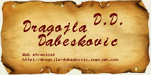 Dragojla Dabesković vizit kartica